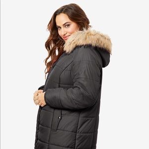 ☃️❄️ROAMAN’S QUILTED LONG WINTER PARKA BLACK SZ 2X